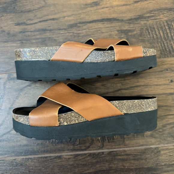 Faryl Robin Size 6 Brown Clara Slides/Sandals - Picture 2 of 8